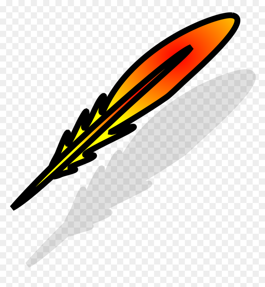 Feather Clip Art, HD Png Download - feather pen png