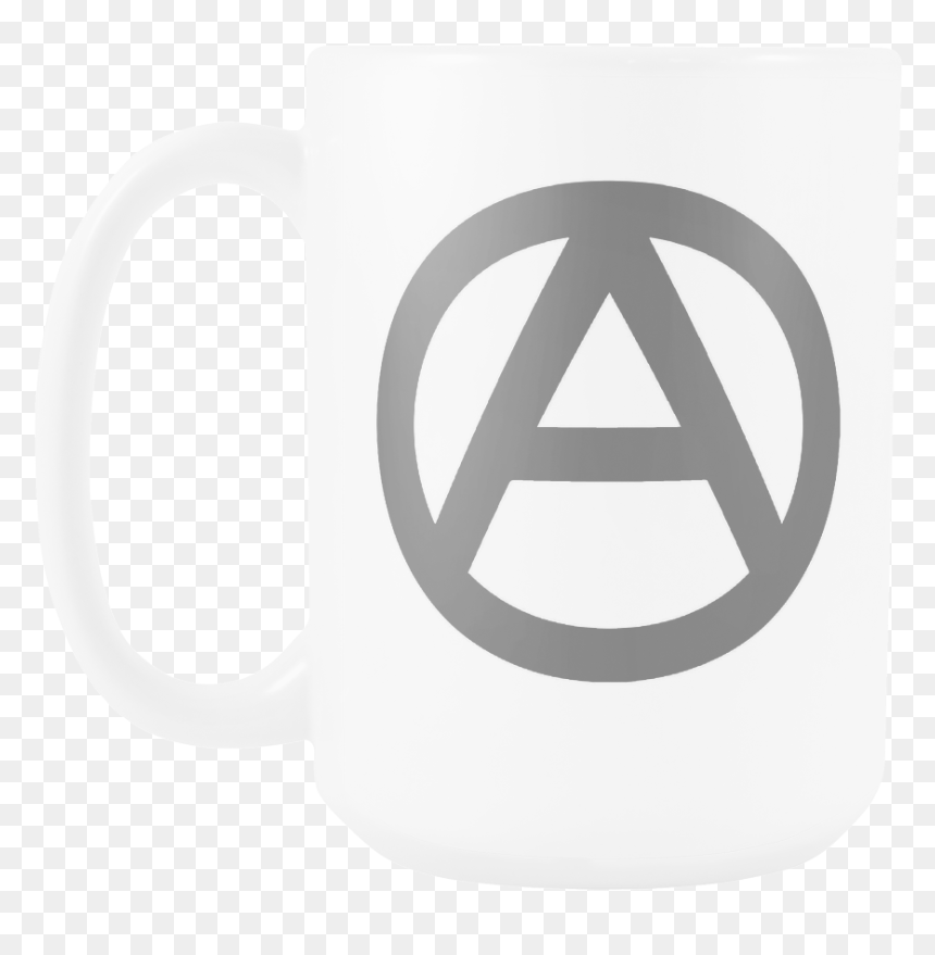 15 Oz Anarchy Logo Coffee Mug - Mug, HD Png Download - anarchy logo png