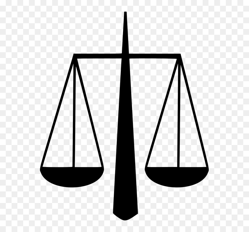 Justice Scales Clipart 10, Buy Clip Art - Drawing Of Weight Scales, HD Png Download - scales of justice png
