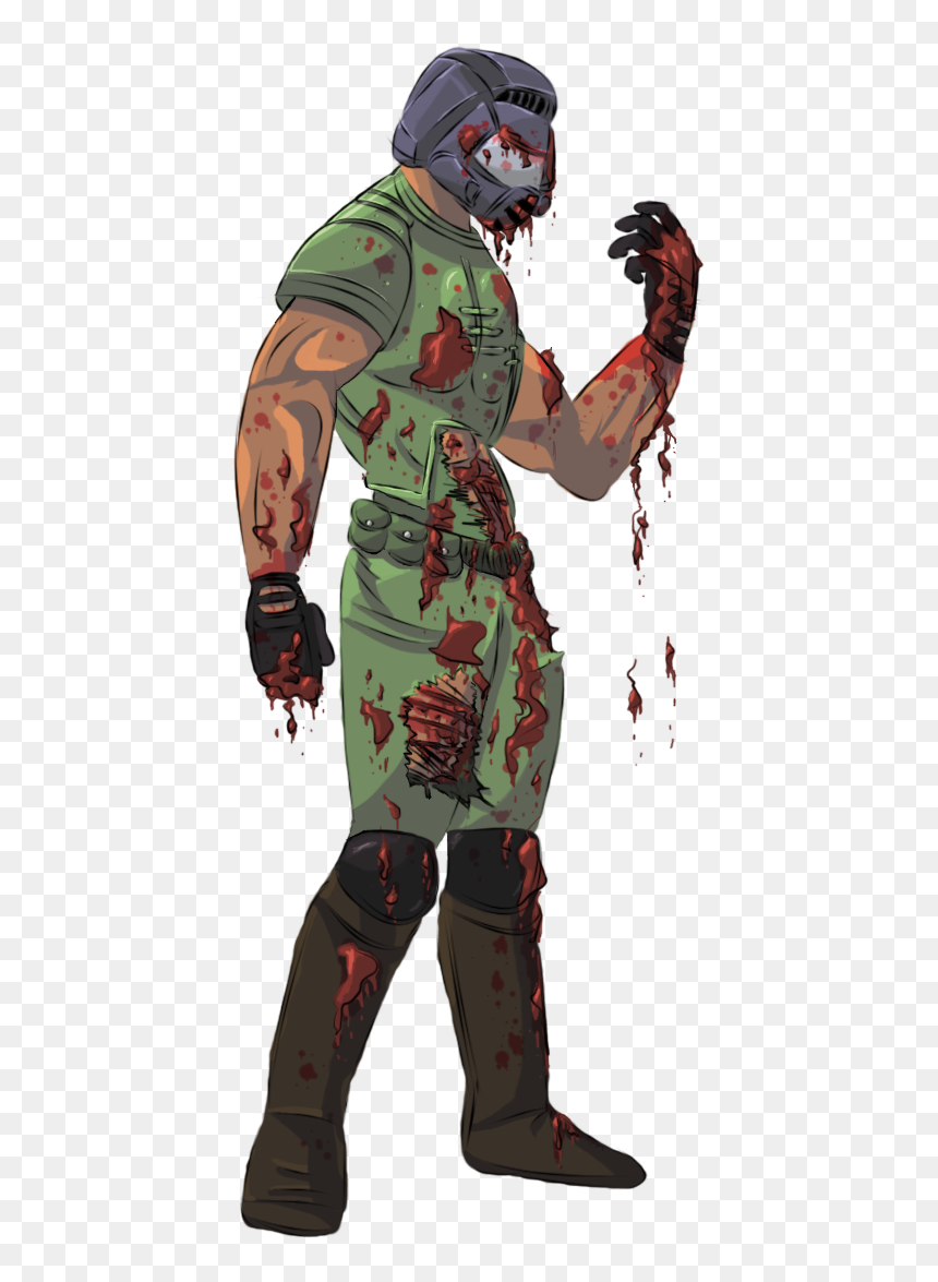 Soldier, HD Png Download - doomguy png