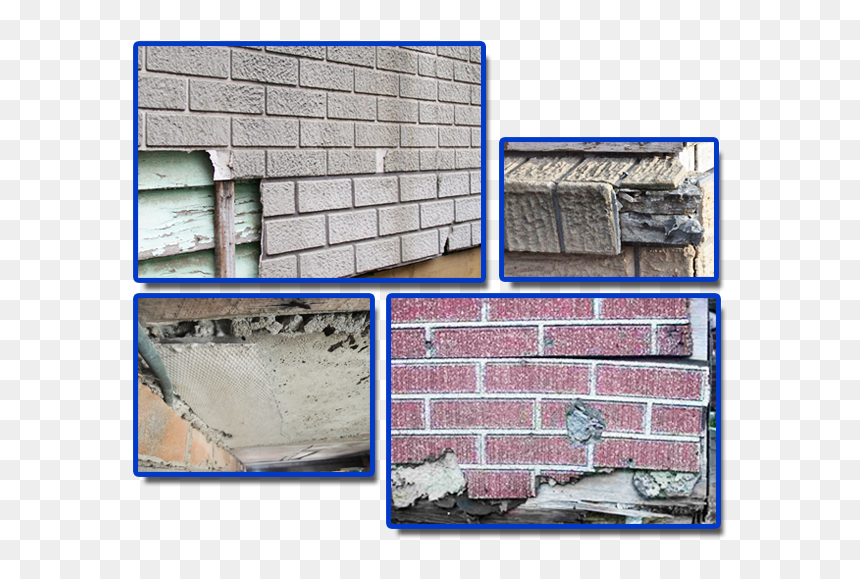 Asbestos In Wall Imitation Brick Cladding - Fake Brick Cladding Asbestos, HD Png Download - broken brick wall png