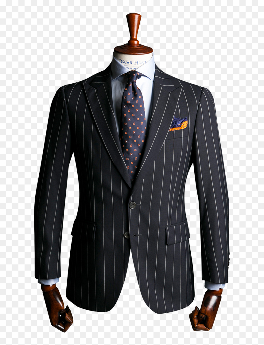 Navy With Wide Pinstripe Suit - Wide Lapel Pinstripe Suit, HD Png Download - pinstripe png