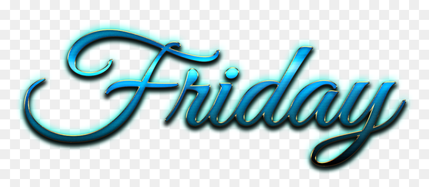 Friday Italic Logo Png - Calligraphy, Transparent Png - friday png