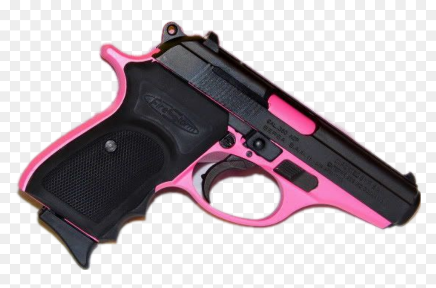 #gun #hand Gun #weapon #pink #black #shoot #swag #dope - Revolver, HD Png Download - hand with gun png
