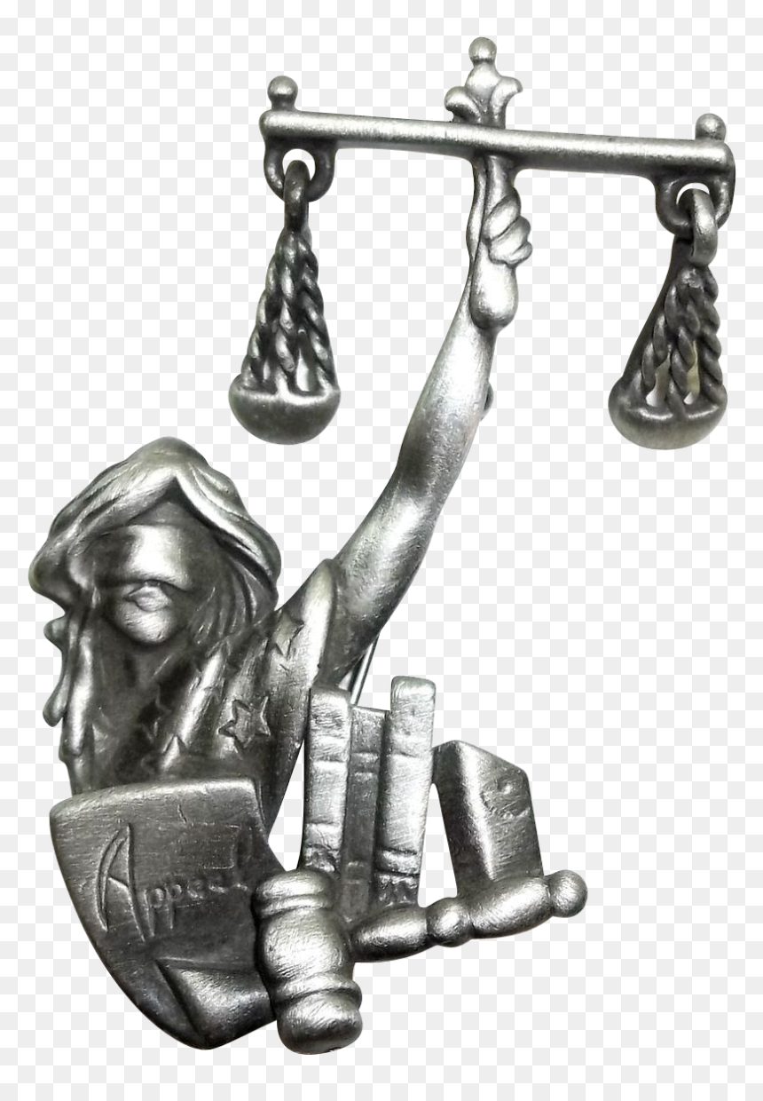 Law Lawyer Lady Justice Scales Equity Ajc Pin Brooch - Cute Scale Of Justice Transparent, HD Png Download - scales of justice png