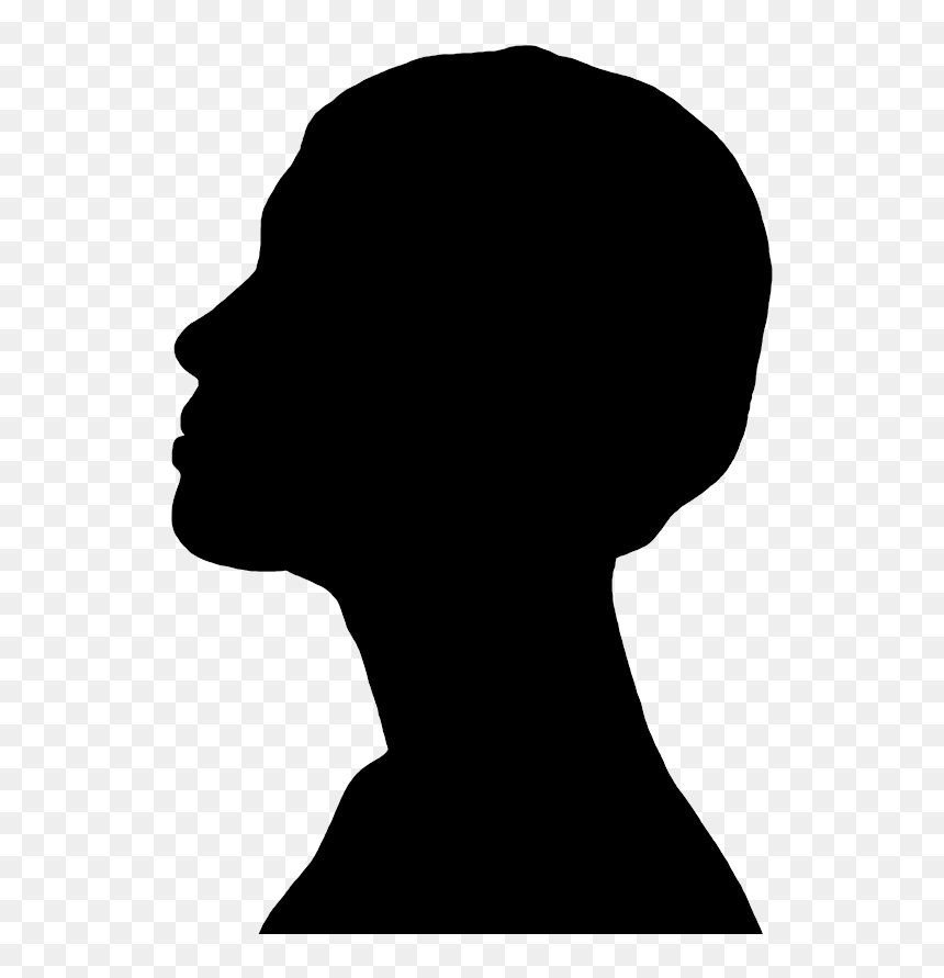 Silhouette User Profile Woman - Head Silhouette Transparent, HD Png Download - woman head silhouette png