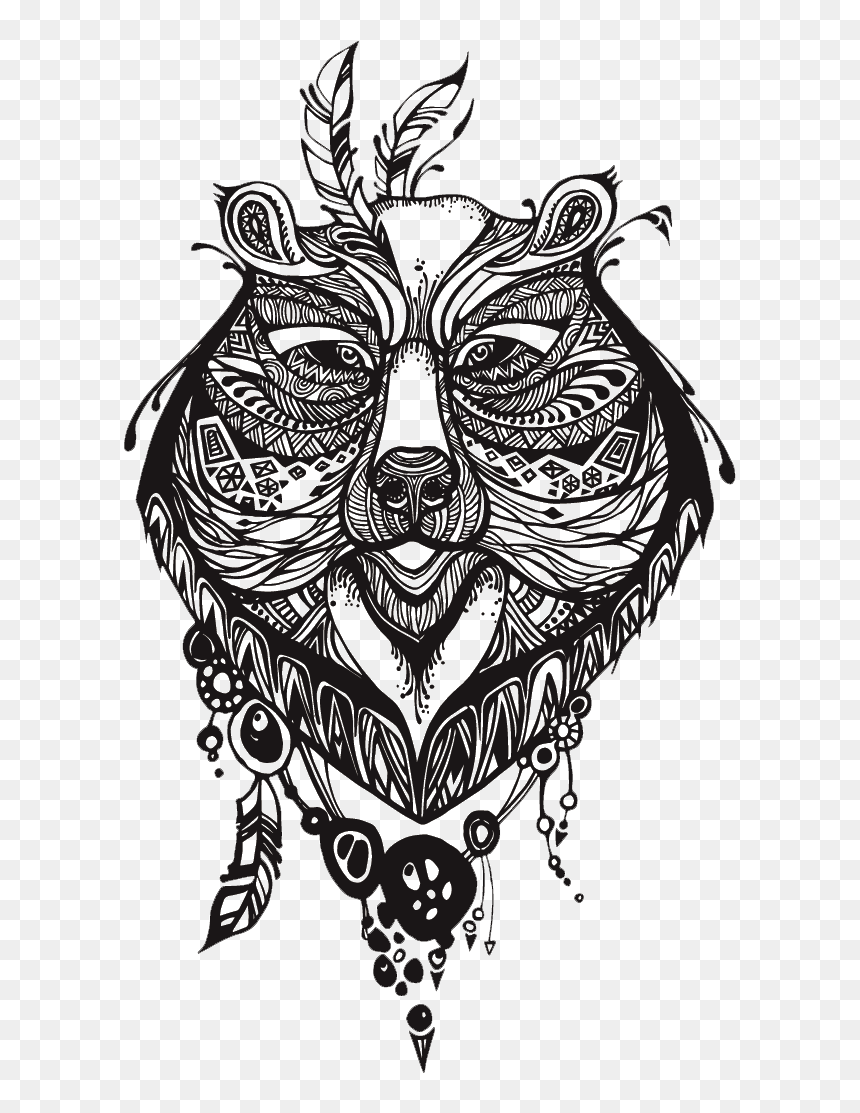 Transparent Tribal Designs Png - Bear Tattoo Png, Png Download - tattoo designs png