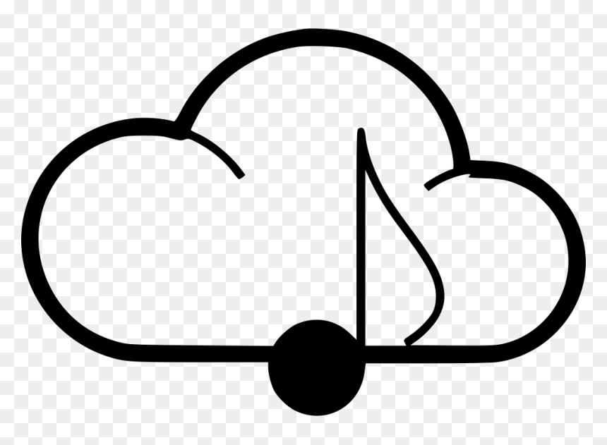 Cloud Musical Eighth Note - Portable Network Graphics, HD Png Download - eighth note png
