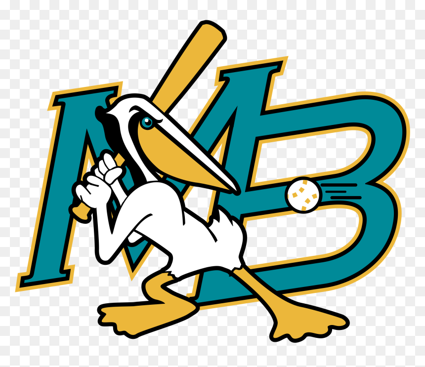 Myrtle Beach Pelicans Old Logo, HD Png Download - pelicans logo png