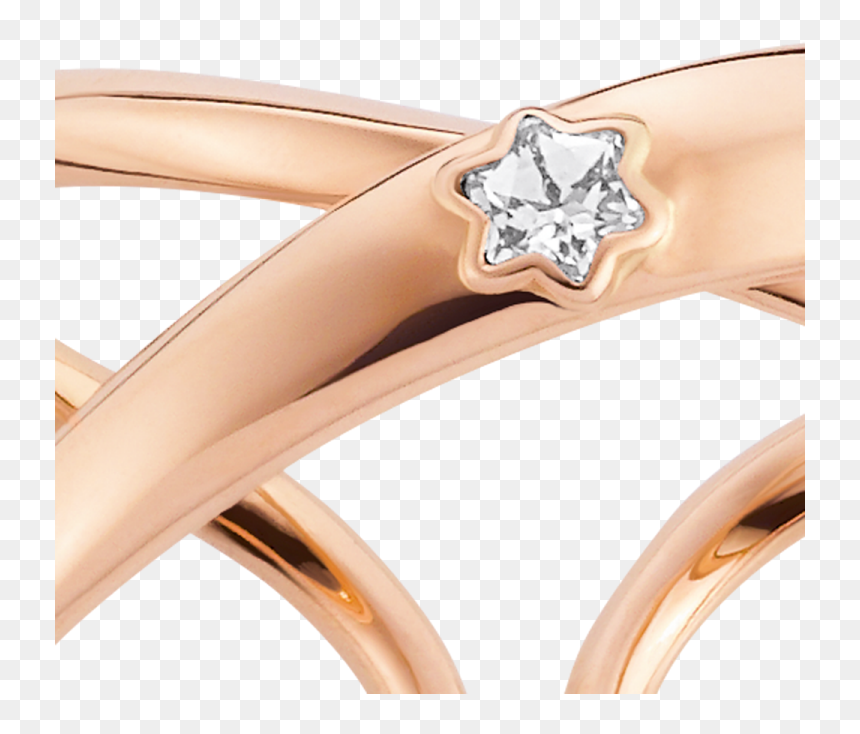 Twisted Shape In Warm Rose Gold And Diamond Sparkles - Montblanc, HD Png Download - diamond sparkle png
