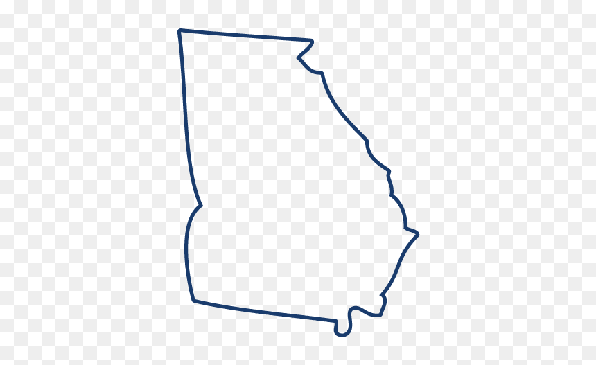 Georgia - Drawing, HD Png Download - usa outline png