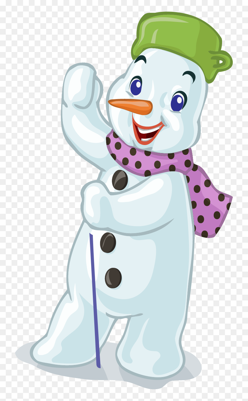 Cartoon, HD Png Download - cute snowman png