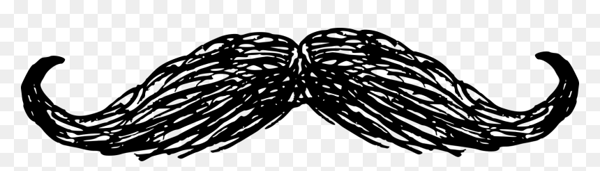 Mustache Drawing 3, HD Png Download - mustache transparent png