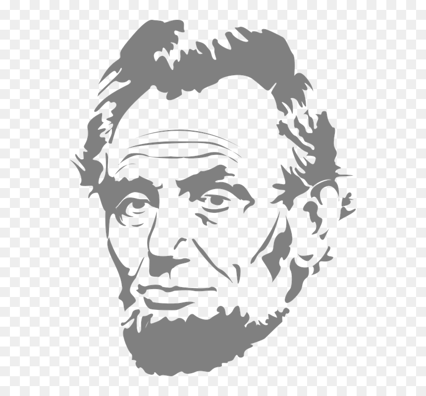 Abraham Lincoln Icon, HD Png Download - usa outline png