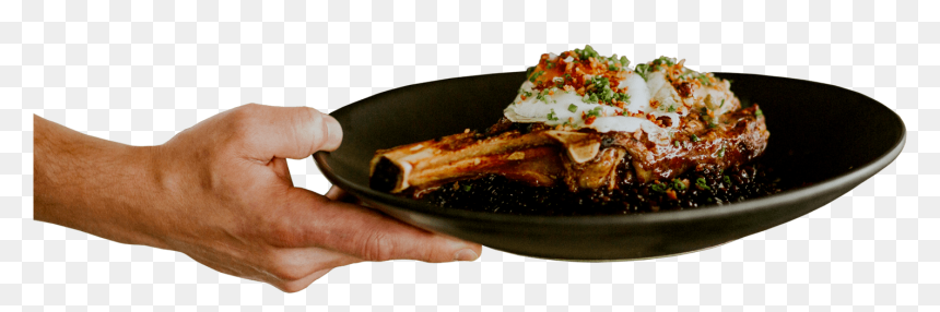 Plate Of Food Png Page - Food Plate In Hand Png, Transparent Png - plate of food png