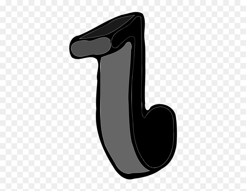 Angle,black,black And White - Clip Art, HD Png Download - eighth note png