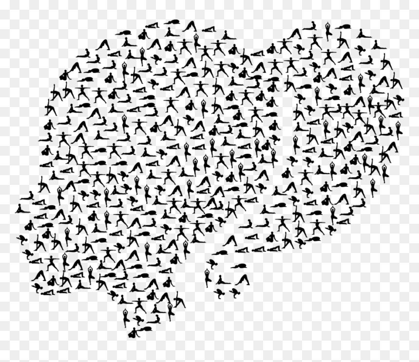 Line Art,drawing,silhouette - Голова Йога, HD Png Download - woman head silhouette png