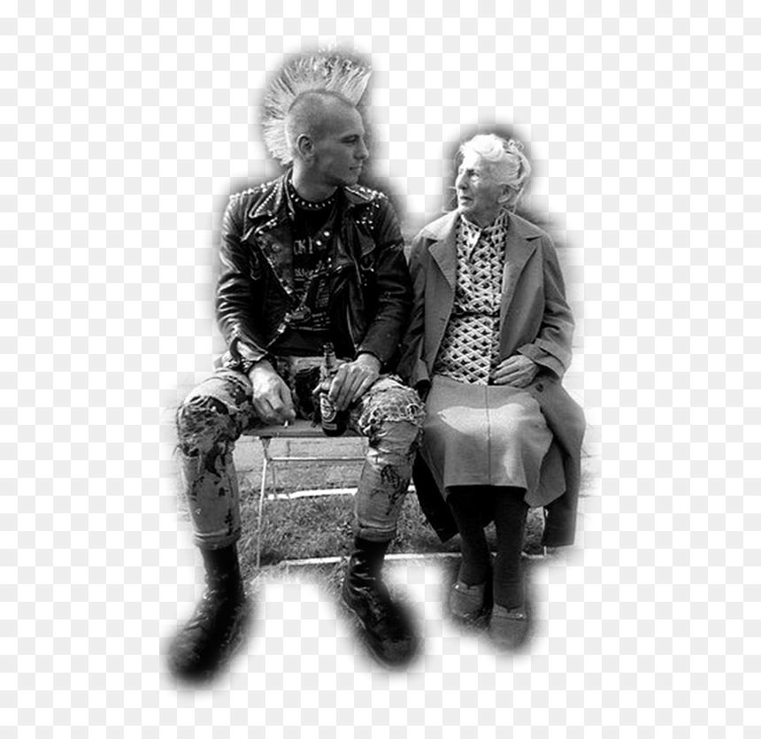 Old Woman And Punk, HD Png Download - dead person png