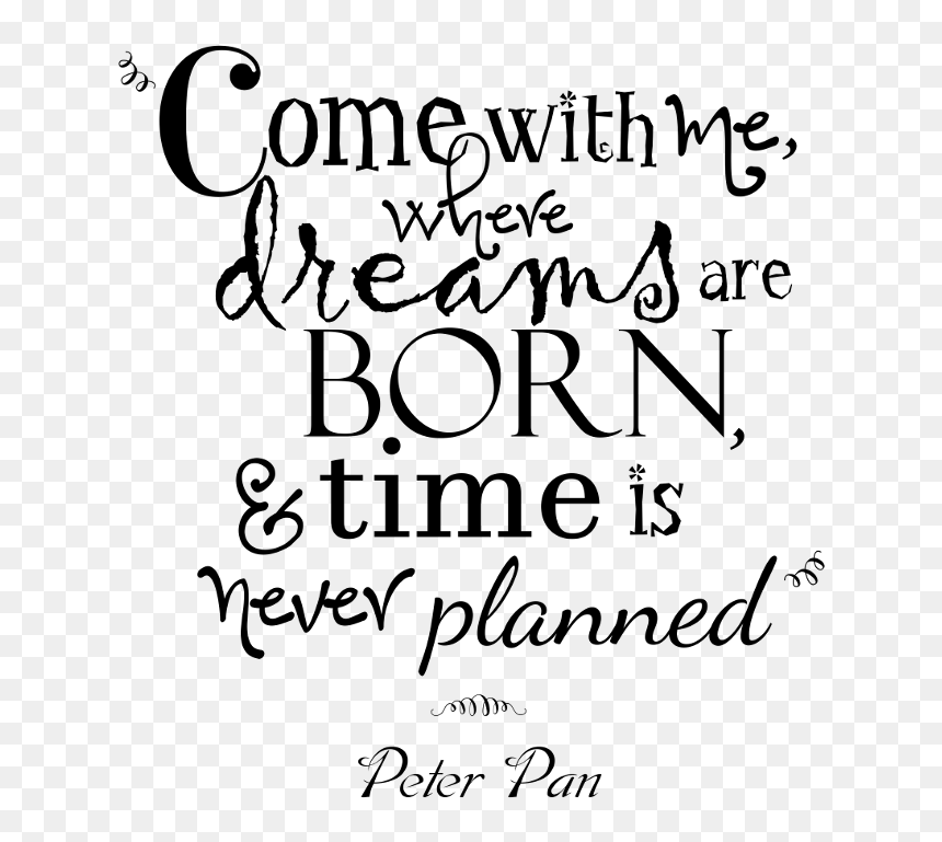 Dreaming Clipart Inspirational Quote - Calligraphy, HD Png Download - inspirational quotes png