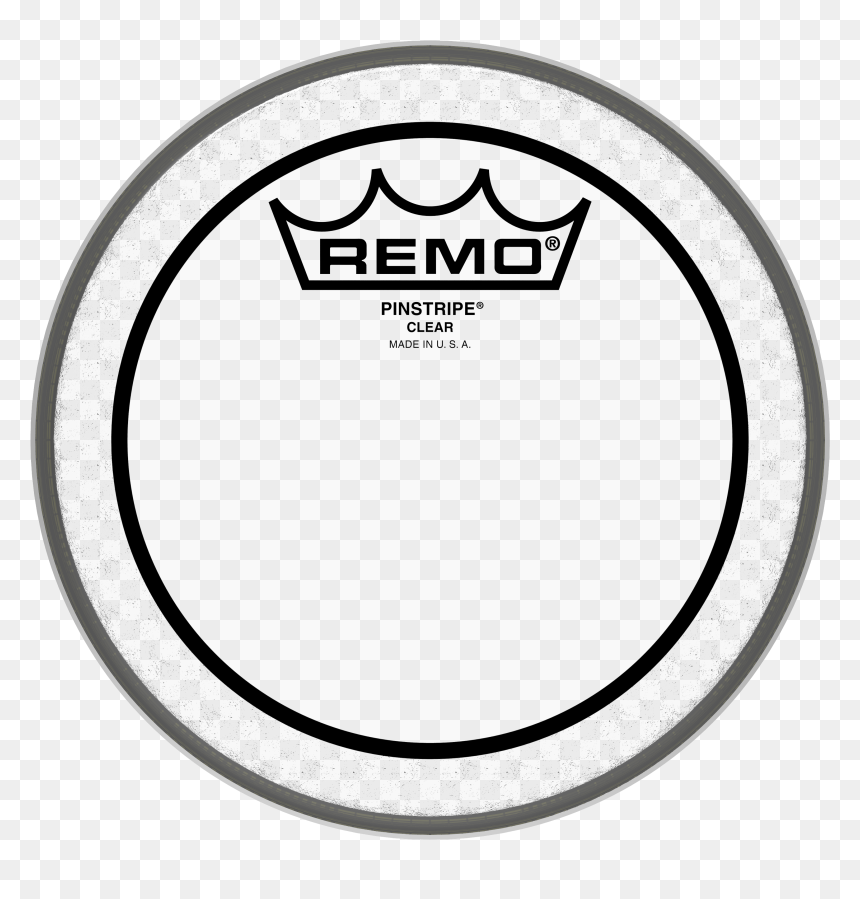 Remo Pinstripe Clear Drumhead, - Remo Drumshead, HD Png Download - pinstripe png