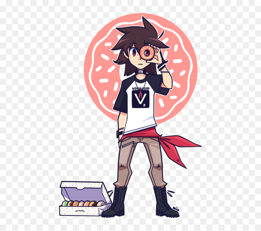 Donut Hole Clipart Graphic Transparent Kyo Vocaloid - Kyo Vocaloid Donut Hole, HD Png Download - burn hole png
