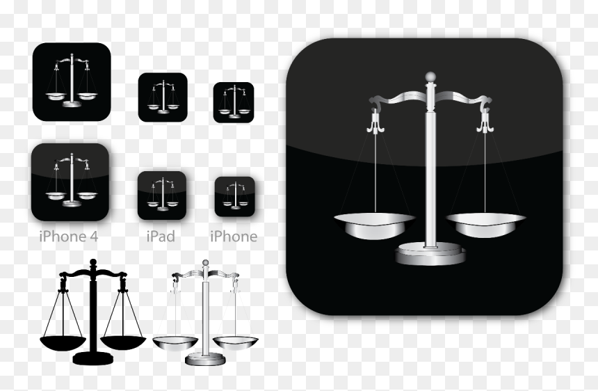 Elegant, Serious, Legal Icon Design For Eurospider - Scales Of Justice, HD Png Download - scales of justice png