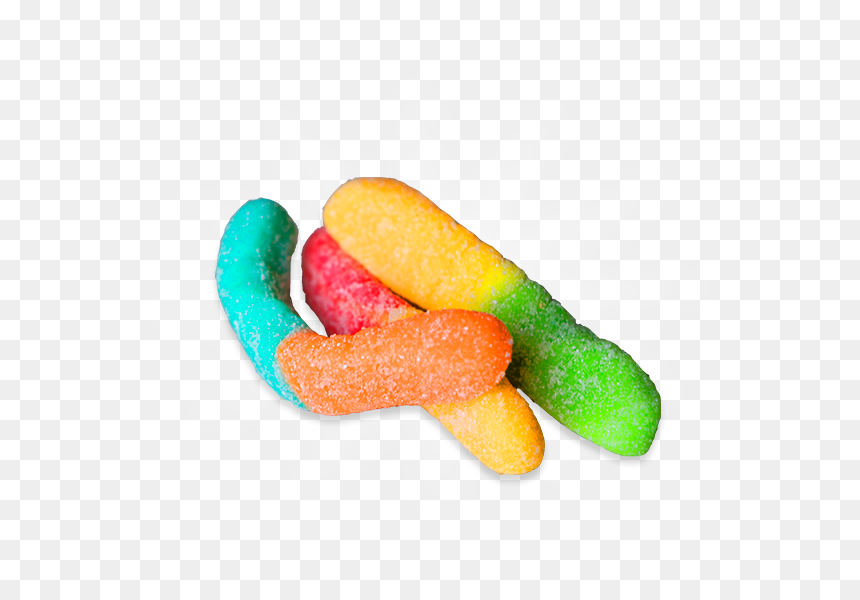 Hd Gummy Worms Png Transparent Background - Sour Gummy Worm Png, Png Download - gummy bears png