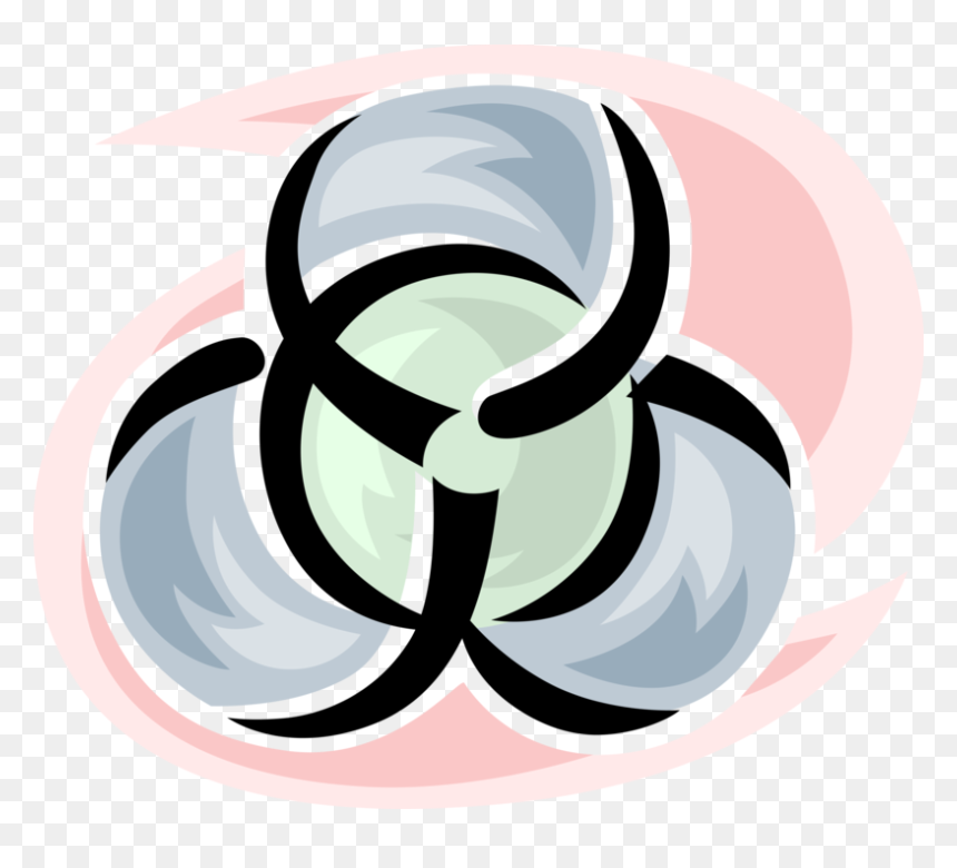 Vector Illustration Of Biohazard Hazardous Toxic Waste - Biohazard Stickers With Date, HD Png Download - toxic symbol png