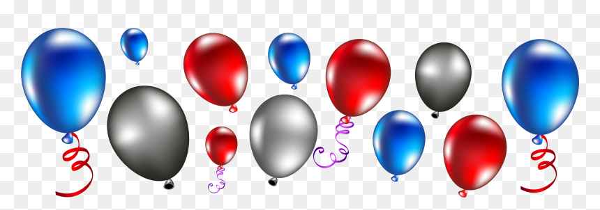 Balloon, HD Png Download - red white and blue png