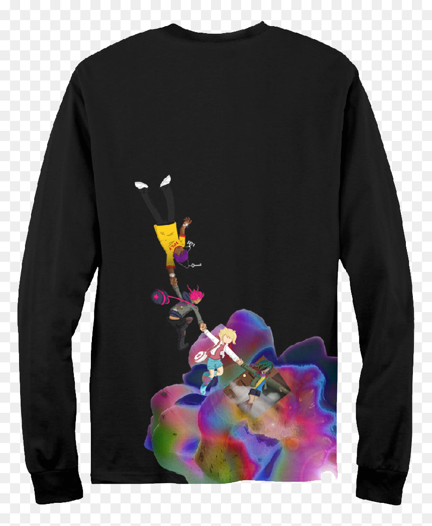 Long-sleeved T-shirt, HD Png Download - lil uzi png