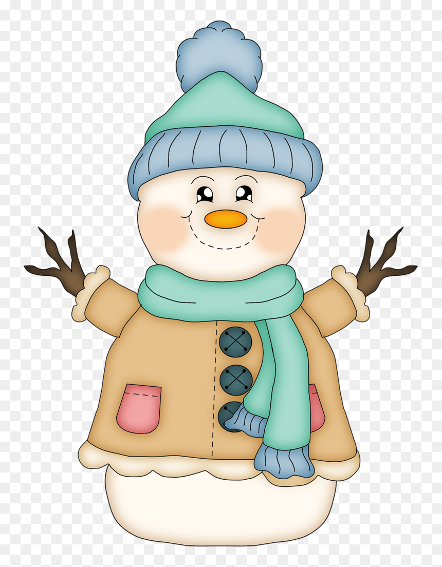 Clipart Snowmen, HD Png Download - cute snowman png