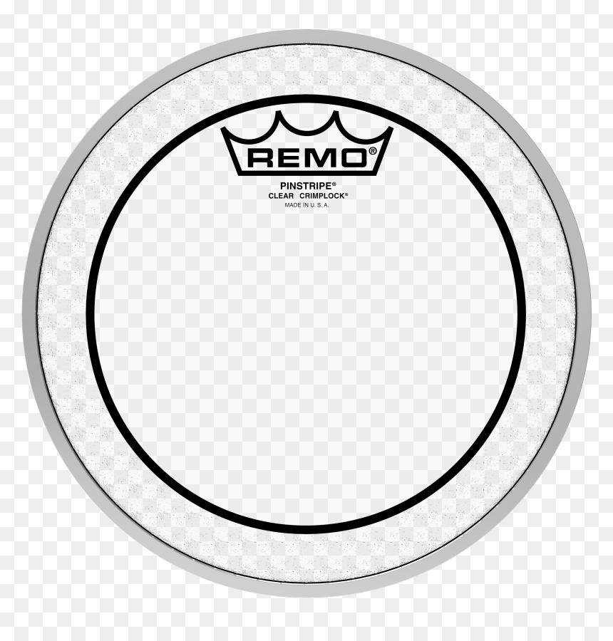 Remo Pinstripe Clear Crimplock Tenor Drumhead, - Remo Drum, HD Png Download - pinstripe png