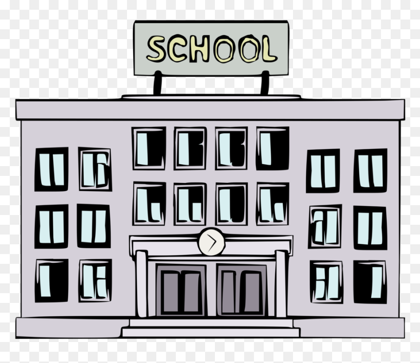 Elevation,area,text - Clip Art, HD Png Download - school building png