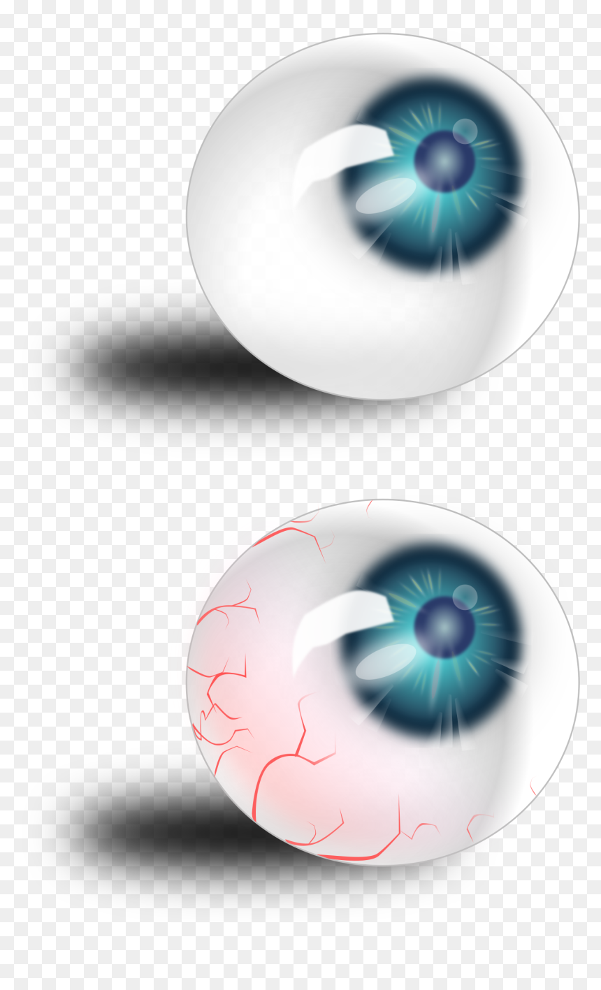 Eyeball Blue & Bloodshot Clip Arts - Bola Mata, HD Png Download - eye ball png