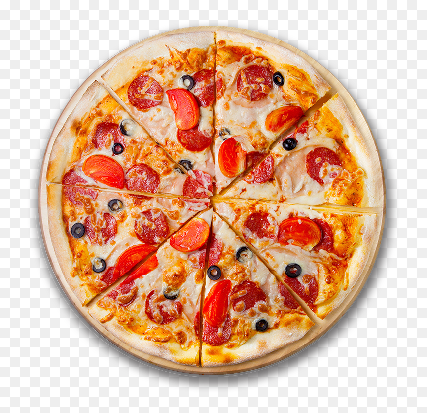 Italian Pizzeria Just For Kids - Pizza Peperoni Jamon Y Carne, HD Png Download - pizza.png