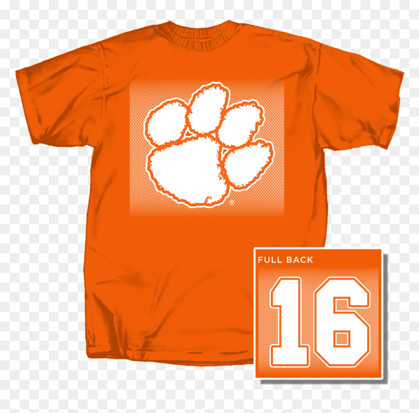 Youth Clemson Paw 16 Short Sleeve T Shirt"
 Class="lazyload - Clemson Tigers, HD Png Download - clemson paw png