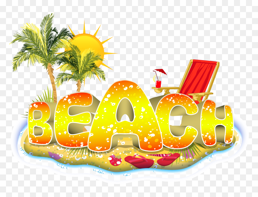 Beach Vacation Png , Png Download - Download Free Beach Summer Vector, Transparent Png - vacation png