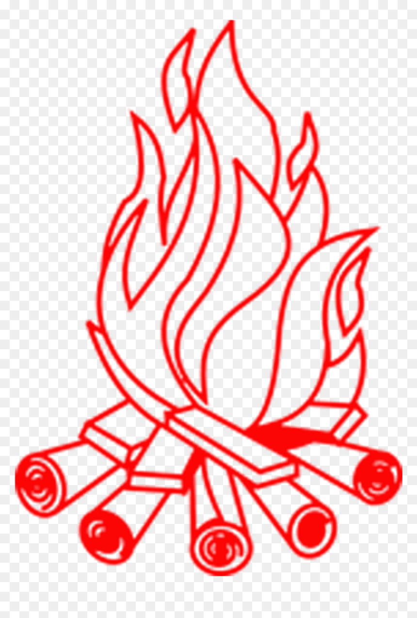 Clipart Fire Smore - Fire Clipart Black And White, HD Png Download - smores png