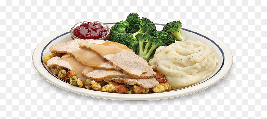 Ihop Turkey Dinner Png - Mashed Potato, Transparent Png - thanksgiving dinner png