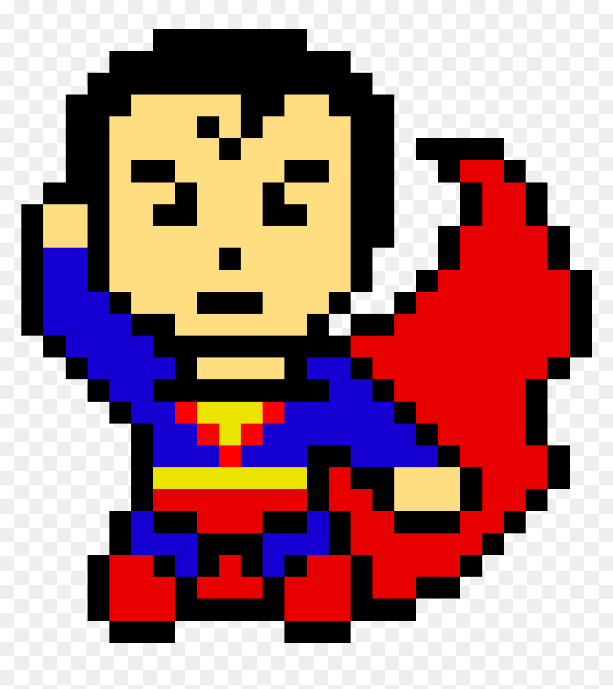 Donut Pixel Art Png, Transparent Png - super man png