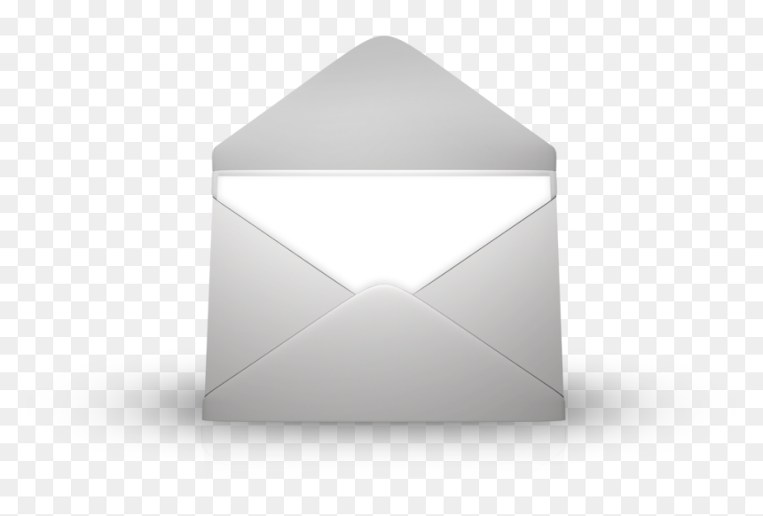 White Envelope Png Download - Triangle, Transparent Png - open envelope png