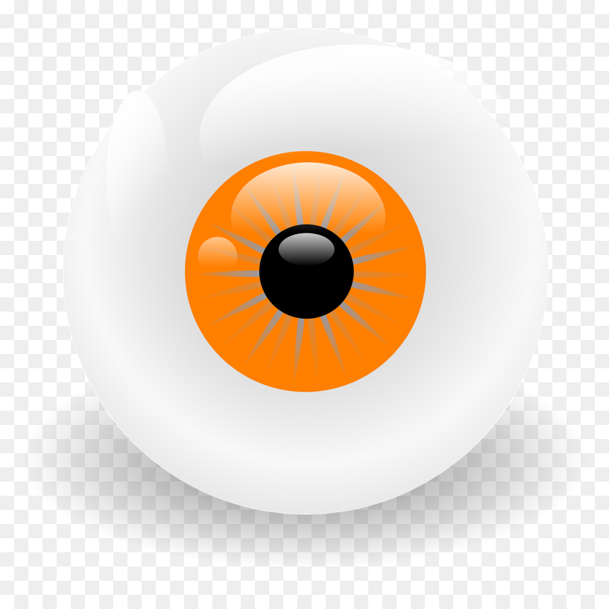 Orange Eye Balls, HD Png Download - eye ball png