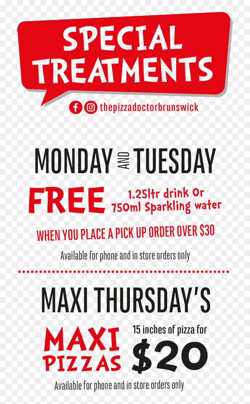 Specials Copy - Poster, HD Png Download - pizza .png