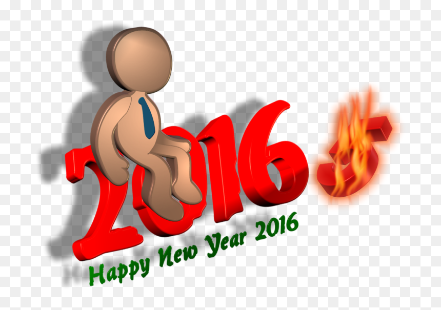 Resolutions - Graphic Design, HD Png Download - happy new year 2016 png