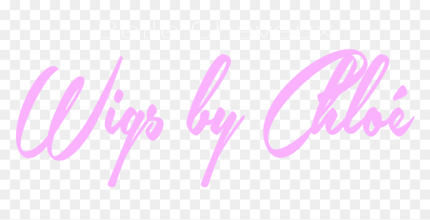 Bc Wigsbychloe Tag White 2 - Calligraphy, HD Png Download - wigs png