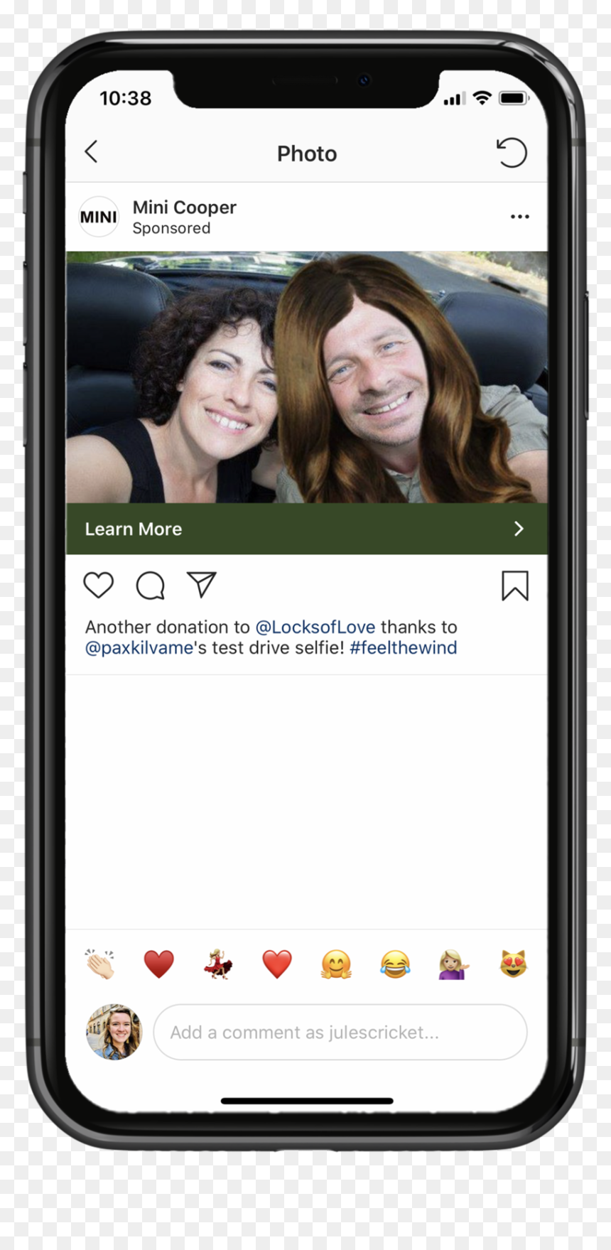 Mcselfie1-situ - Iphone, HD Png Download - wigs png