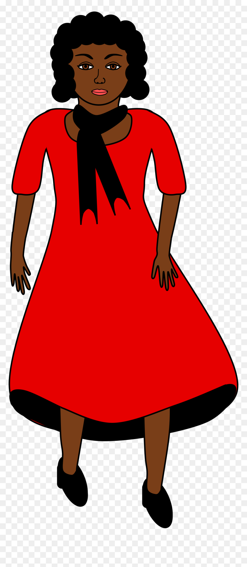 Lady In Red Dress Clipart, HD Png Download - windy png