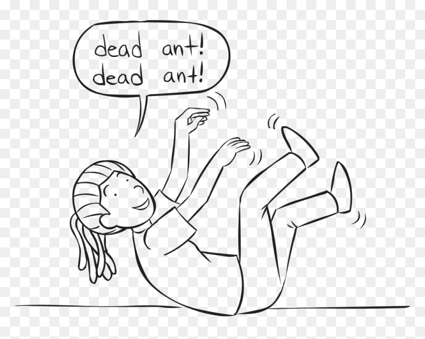 Woman Lying On Ground With Arms And Legs In Air Playing, HD Png Download - dead person png