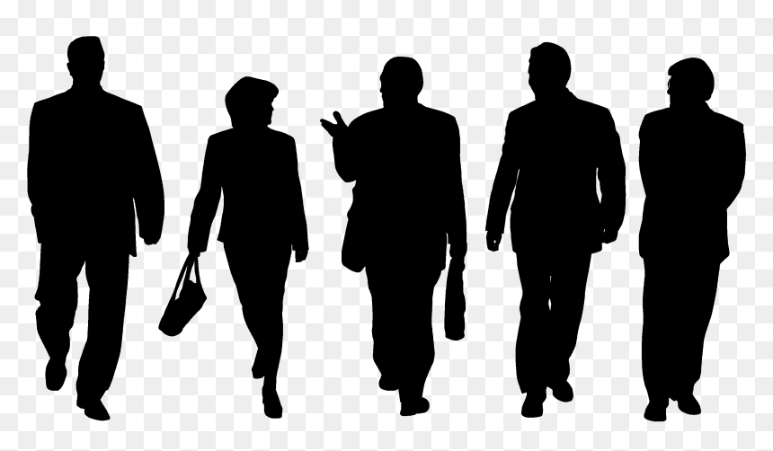 Illustration Vector Graphics Image Royalty-free Silhouette - Vector Graphics, HD Png Download - group silhouette png
