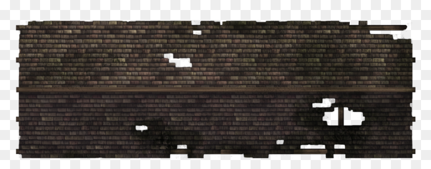Fv06 Villagehouse02 70x30[ruined Roof, Ruined Manor,, HD Png Download - broken brick wall png